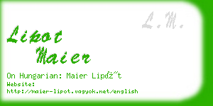 lipot maier business card